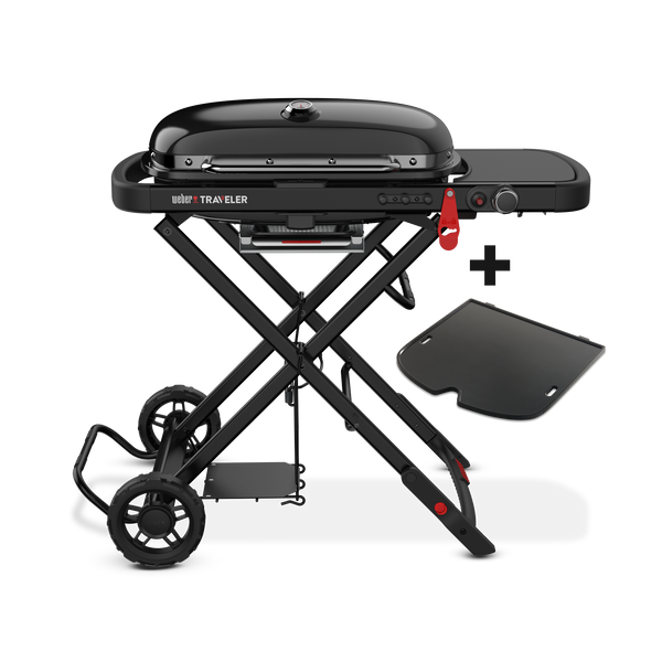 WEBER TRAVELER® PORTABLE GAS BARBECUE STEALTH EDITION (LPG)