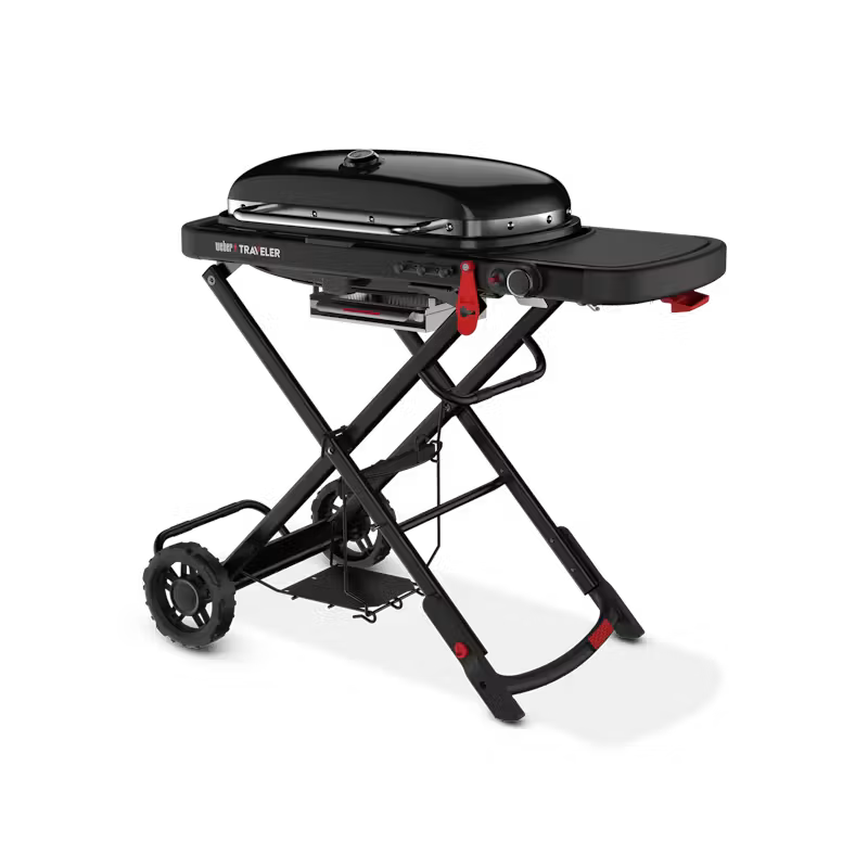 WEBER TRAVELER® PORTABLE GAS BARBECUE STEALTH EDITION (LPG)
