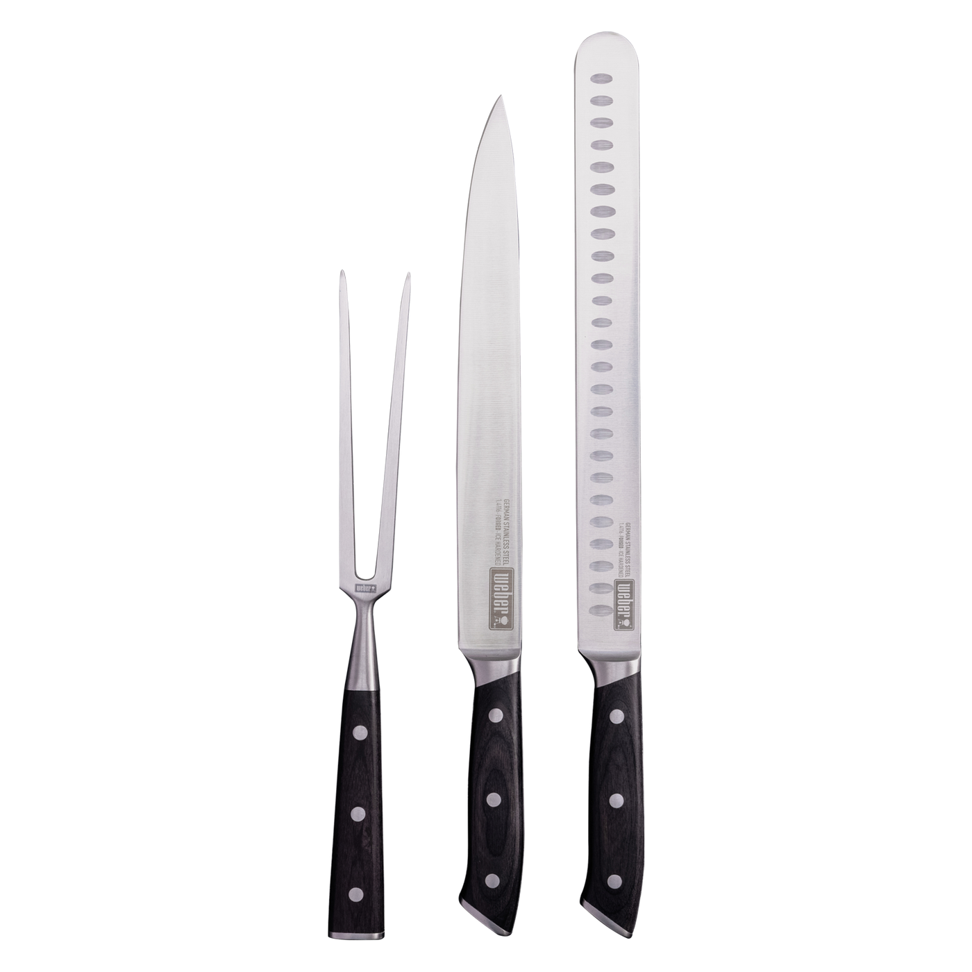 Weber Carving Knife 3-Piece Set (Slicing, Carving, Fork)