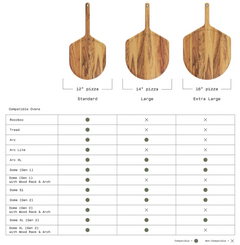 Acacia Wood Pizza Peel & Server
