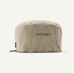 A beige canvas soft-sided oven cover for Arc Lite with the brand name 'GOZNEY' printed in black on the front, shown against a solid off-white background.